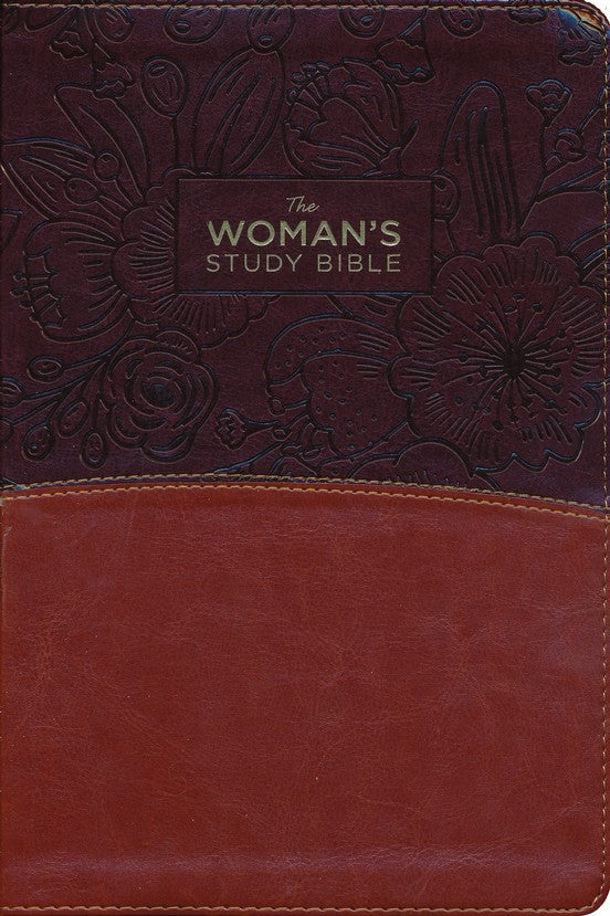 The NKJV Woman's Study Bible, Imitation Leather Brown/Burgundy, Full-Color, Indexed