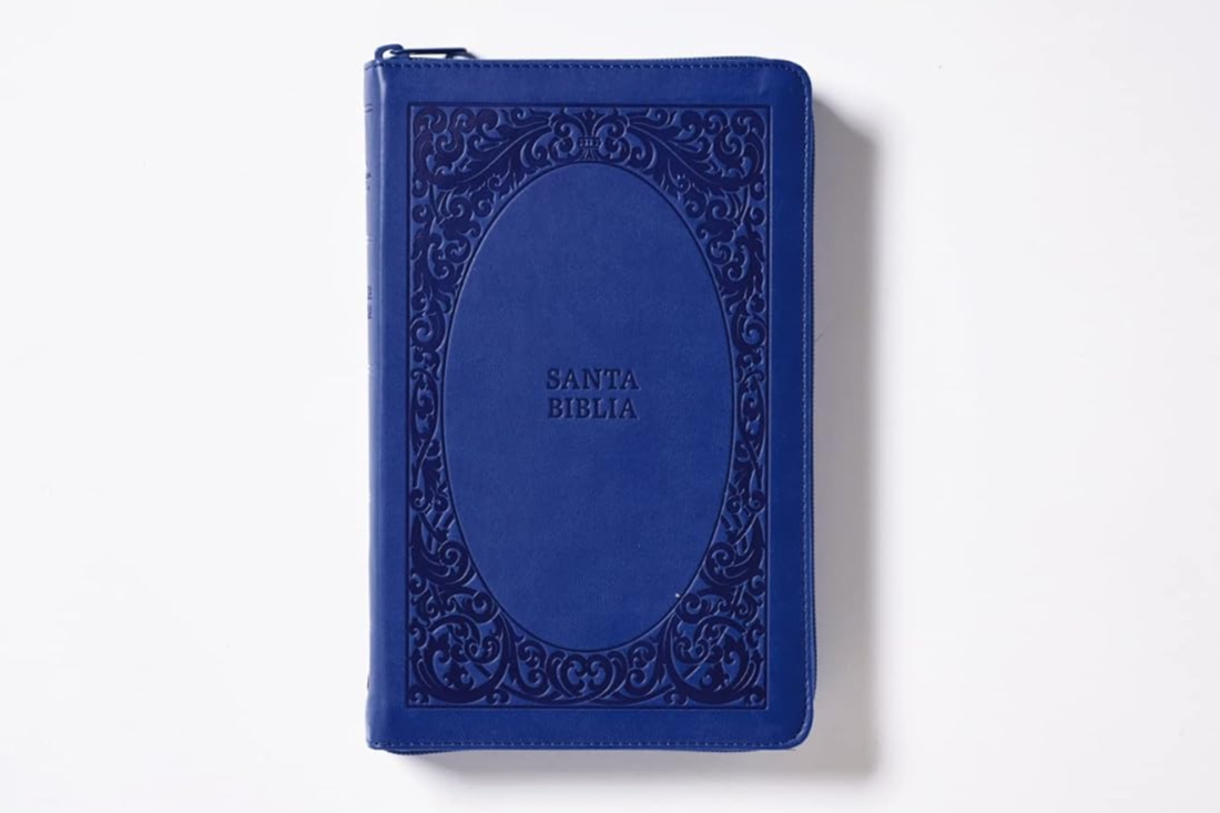 Biblia Reina-Valera 1960, Tierra Santa, Ultrafina letra grande azul