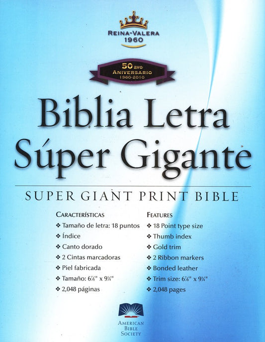 Biblia Letra Super Gigante RVR 1960 negra