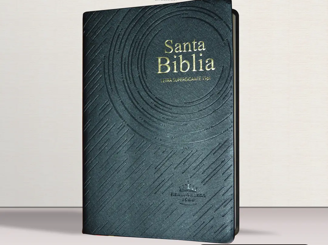 BIBLIA REINA VALERA VINILO EN NEGRO