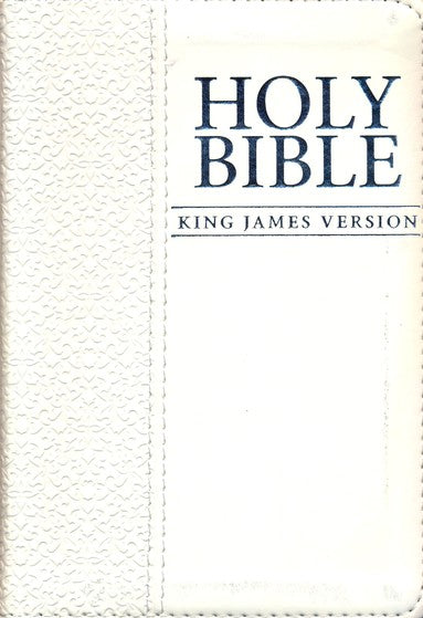 KJV Pocket Bible, Lux Leather, White