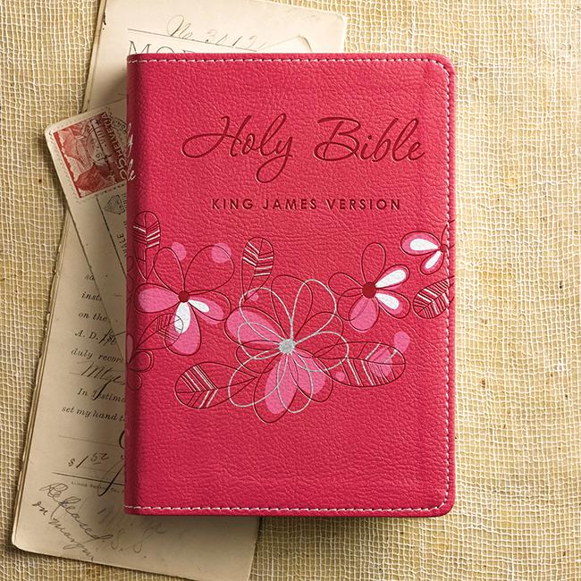 KJV Pocket Bible, Lux Leather, White