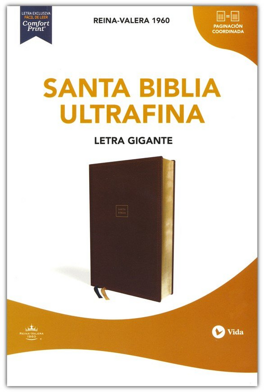 Biblia RVR60 letra grande i/piel café