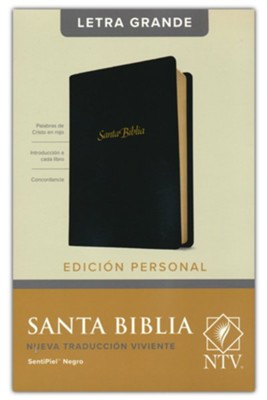 Biblia NTV Edición personal letra grande i/piel negro