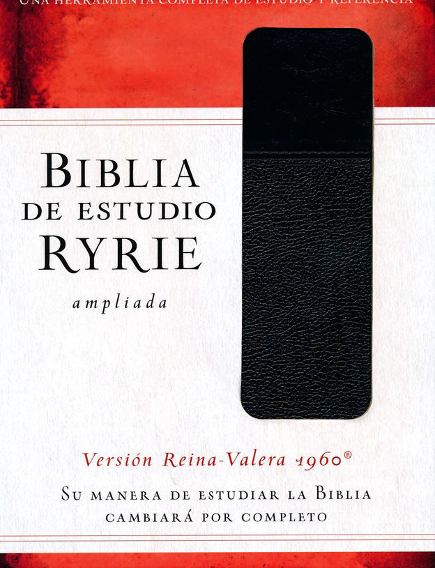 Biblia de estudio Ryrie ampliada RVR 1960, Negro