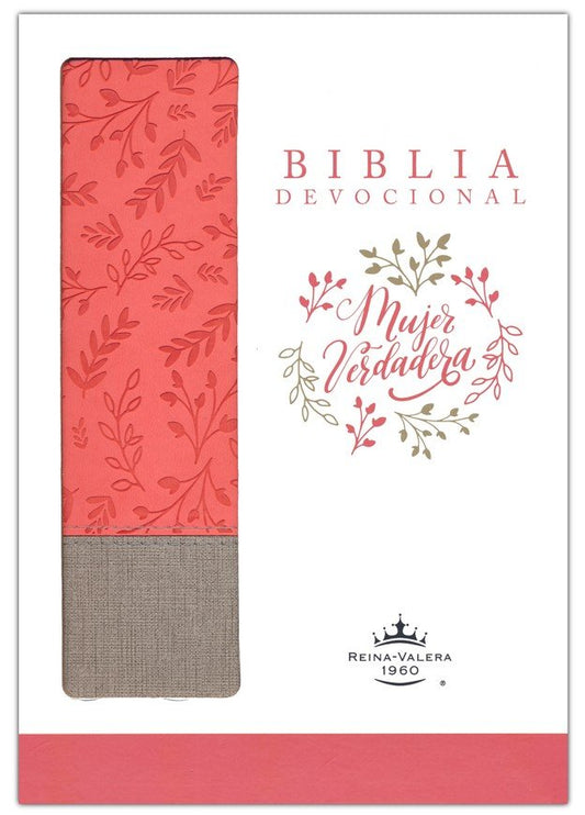 Biblia devocional Mujer Verdadera RVR60 - Duo-tono Coral