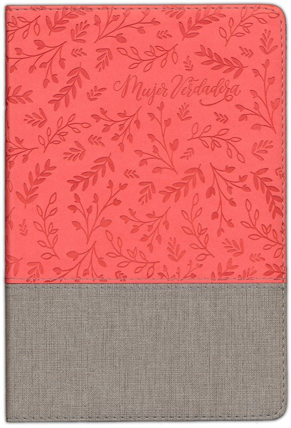 Biblia devocional Mujer Verdadera RVR60 - Duo-tono Coral