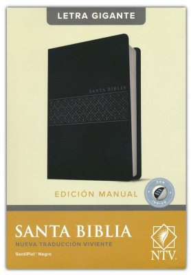 Biblia NTV tamaño manual letra grande i/piel negro con índice