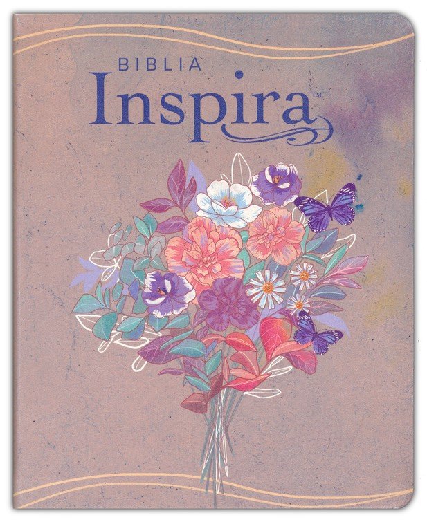 Biblia Inspira NTV, Imit. Piel, Rosado Acuarela