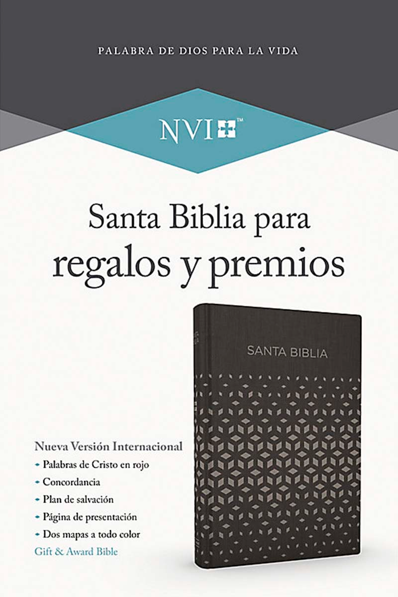 Biblia Nueva Versión Internacional. Símil piel, negro y plata