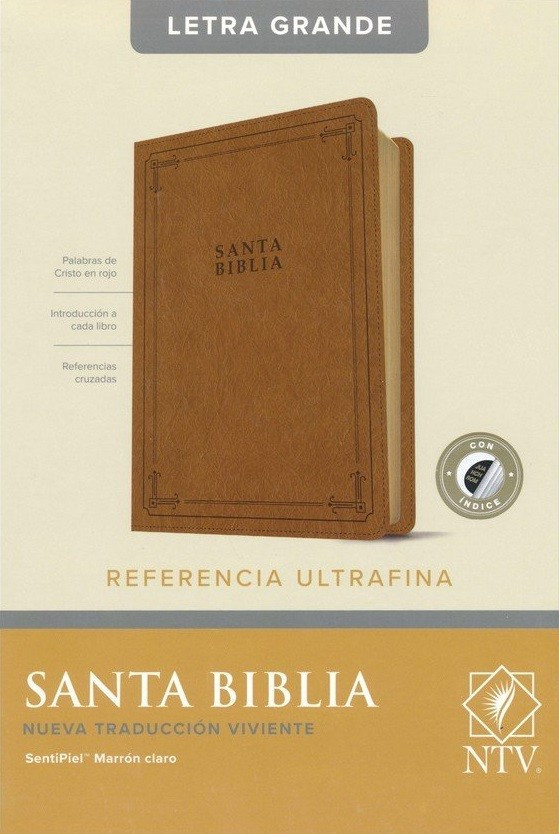 BIBLIA NTV EDICIÓN REFERENCIAS ULTRAFINA LETRA GRANDE CON ÍNDICE