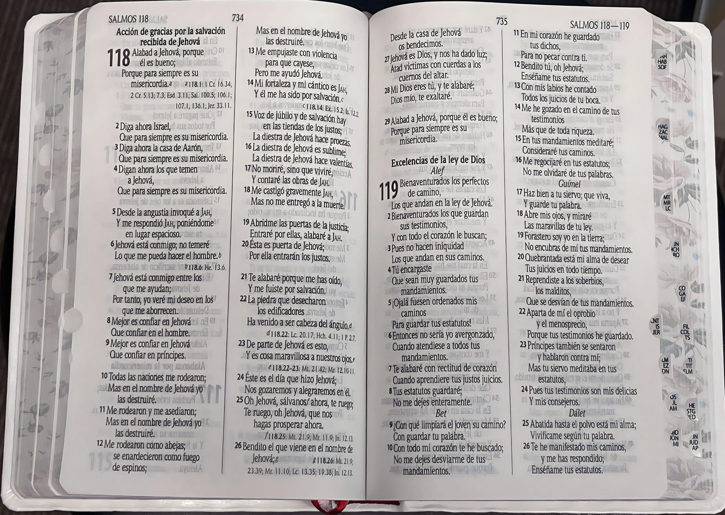 Biblia Blanca Canto Diseñado