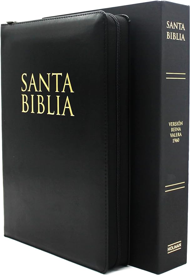 RVR 1960 Biblia Super Gigante con Impresión Grande, Negro, Imitación Cuero