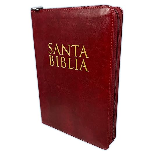 Biblia Letra Grande Reina Valera 1960 con Cierre imit piel vino con indice