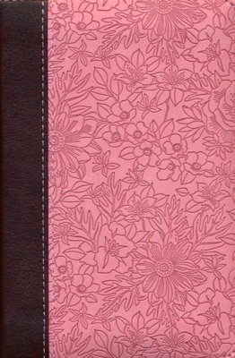 KJV Pocket Bible--soft leather-look, pink/brown with zipper