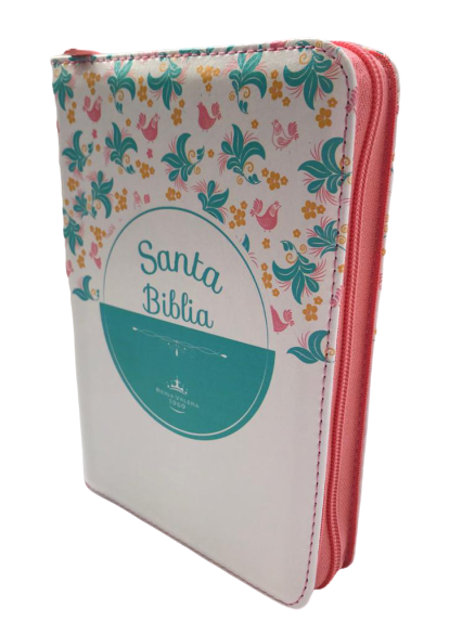 Biblia RVR1960 Blanco Flores