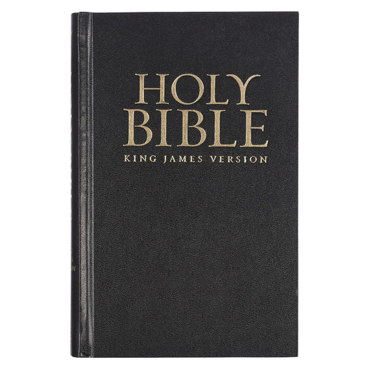 KJV Holy Bible, Pocket and Worship Bible Red Letter Edition Hardcover - Ribbon Marker, King James Version, Black