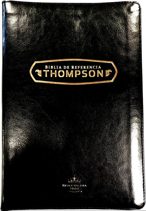 BIBLIA RVR60 THOMPSON IMITIACION PIEL NEGRO CIERRE INDICE