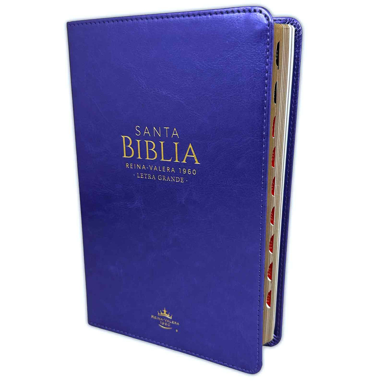 Biblia Letra Grande 12 puntos para Mujer RV1960 imit piel lila con índice