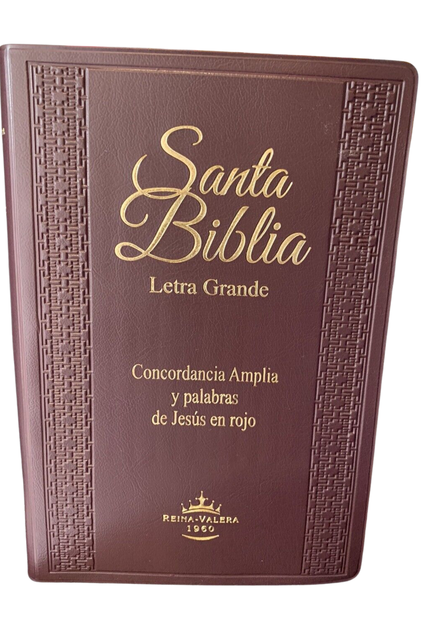 Biblia Marron Letra Grande Tamanho Manual Cierre Index RVR1960 #124912B