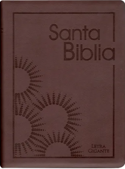 Santa Biblia Letra Gigante de 14 puntos con Cierre - Reina-Valera 1960 RVR - imitación piel - vino con indice