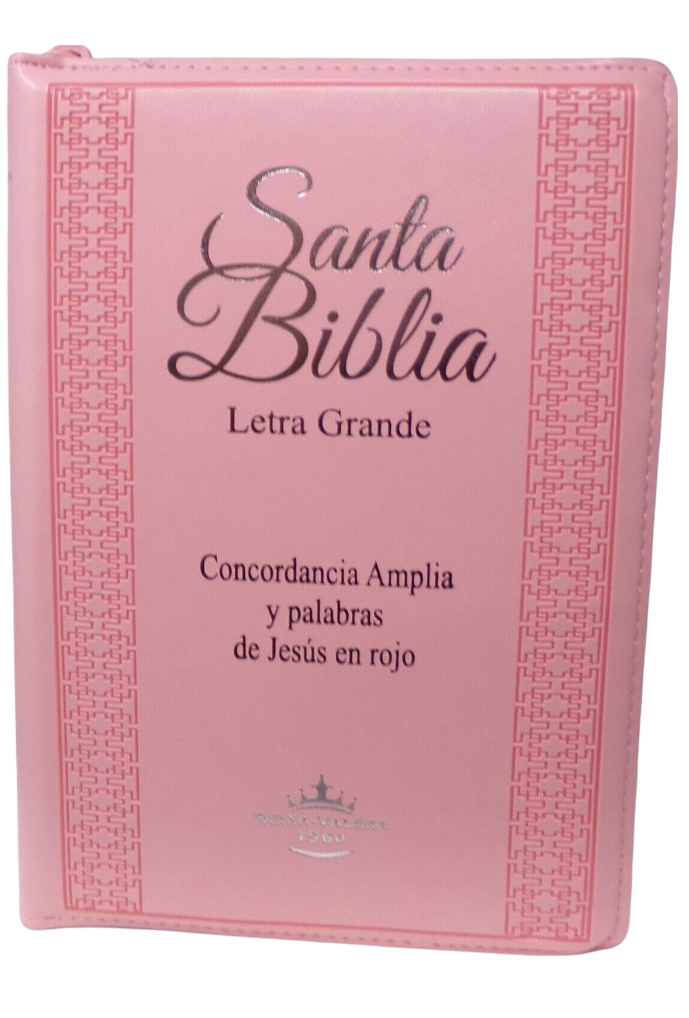 Biblia Rosa Letra Grande 12 Puntos con Index Cierre RV1960