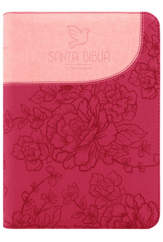 Biblia Letra Gigante Duo Tono Rosa Cierre Index RVR 1960