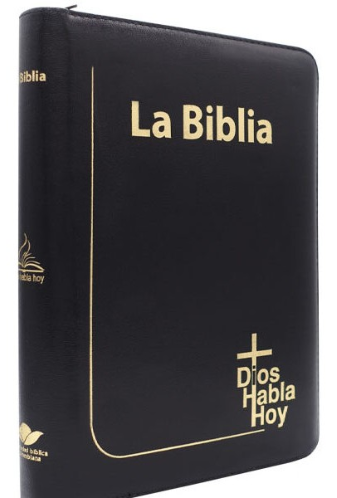 Biblia Dios Habla Hoy Imitación Piel Negro con Cierre