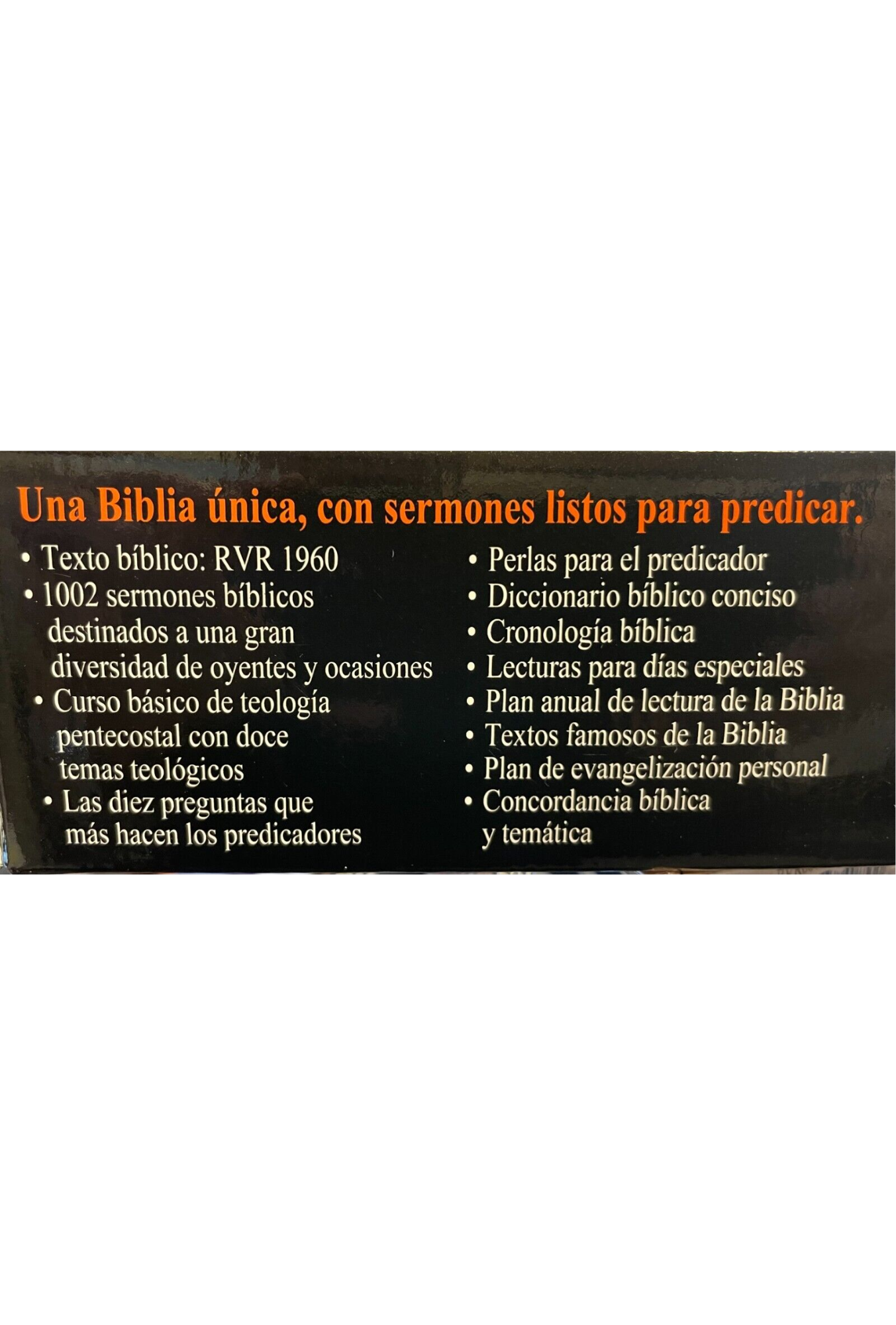 Biblia para la Predicación de Avivamiento Piel Negro con Index RV1960