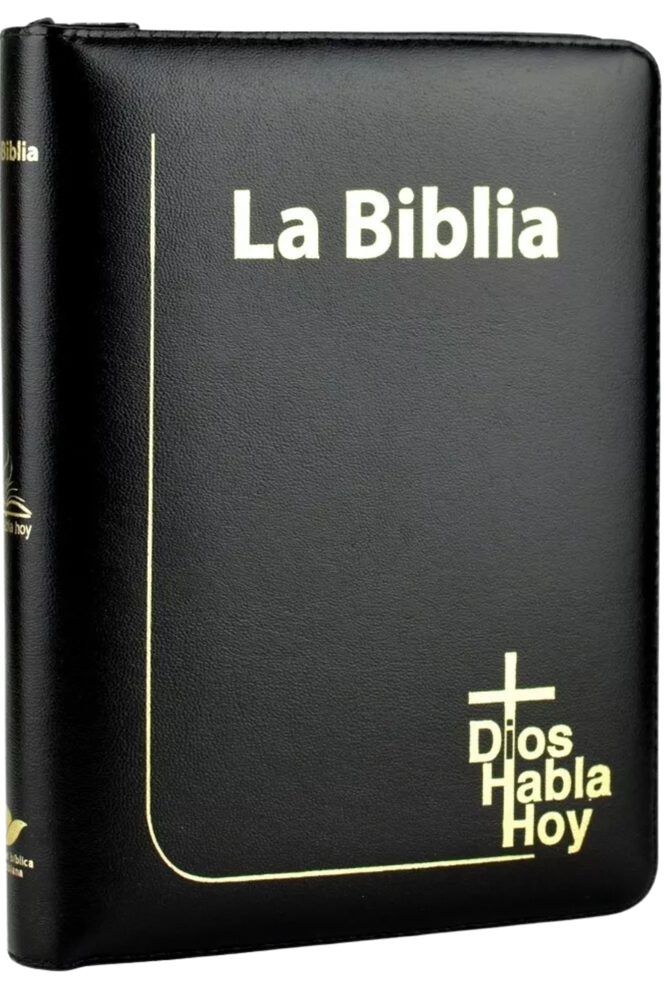 Biblia Dios Habla Hoy Imitación Piel Negro con Cierre