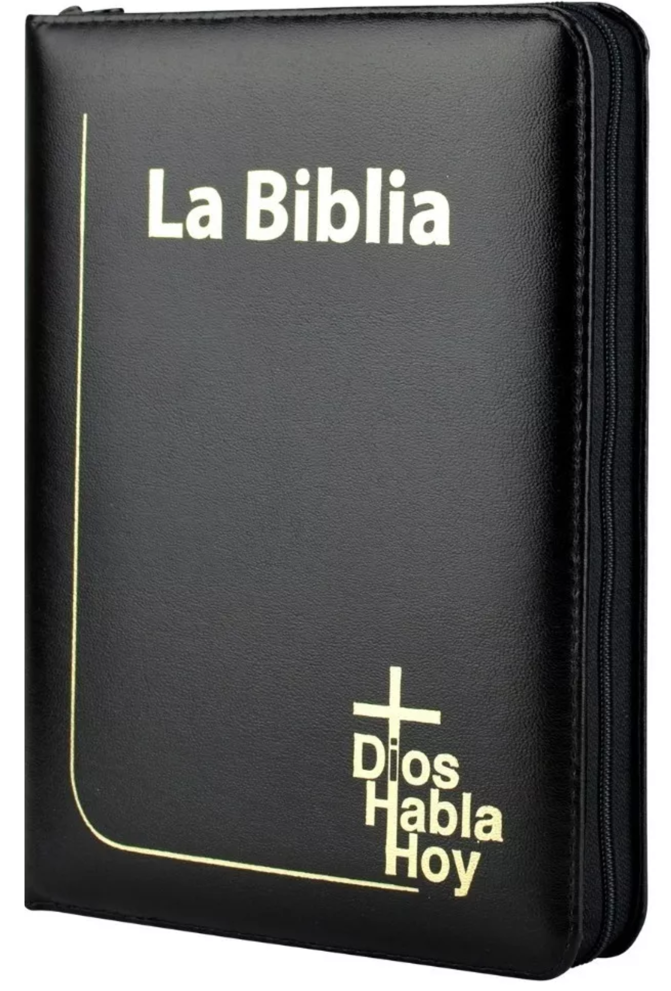 Biblia Dios Habla Hoy Imitación Piel Negro con Cierre