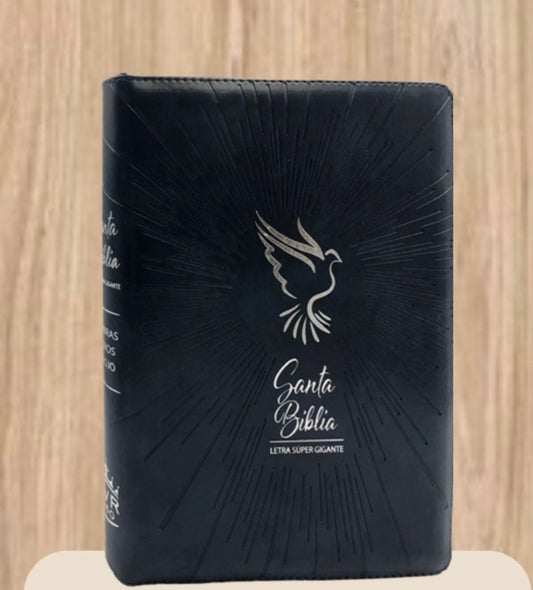 Biblia Letra Súper Gigante 19 Pts Azul