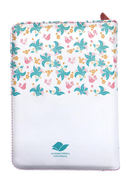 Biblia RVR1960 Blanco Flores