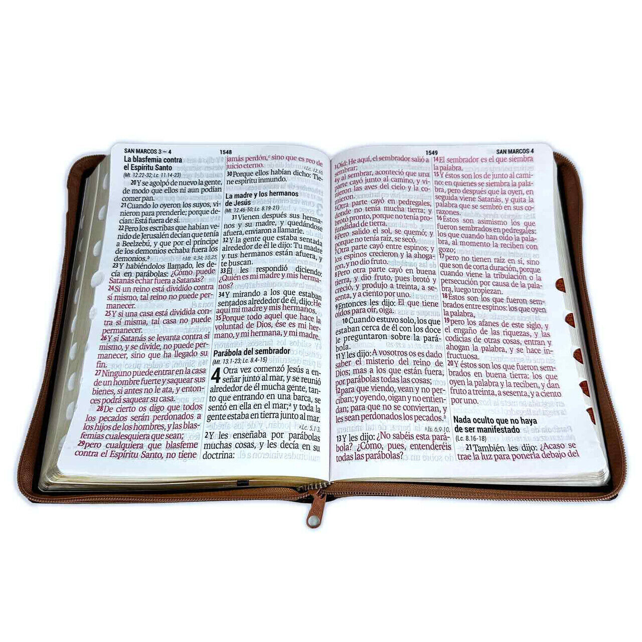 Biblia Letra Súper Gigante 19 puntos RV1960 imit. piel marrón con índice