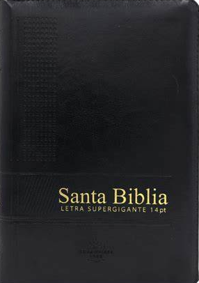 Biblia Letra Gigante con Cierre RV1960, imit. piel manual negro con índice