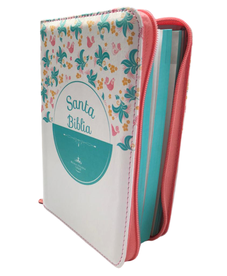 Biblia RVR1960 Blanco Flores