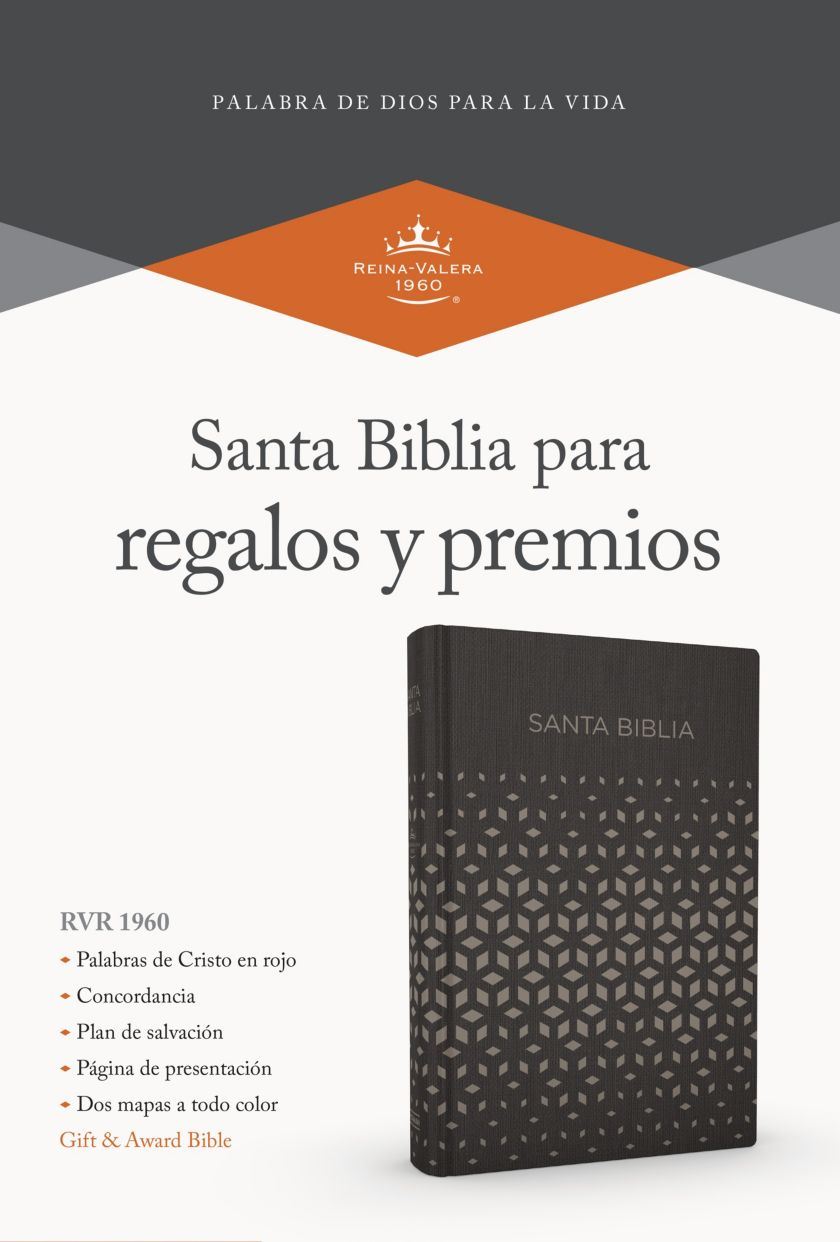 Biblia Reina Valera 1960. Símil piel, negro y plata