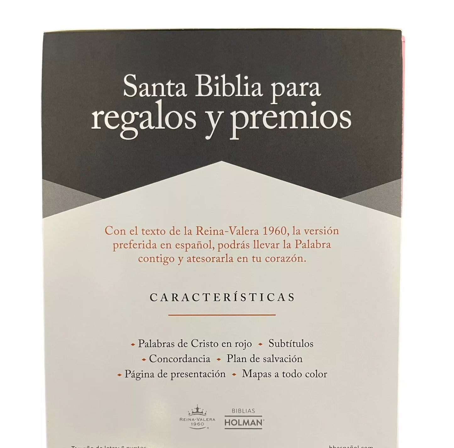 Biblia para Regalos y Premios RVR60, Símil Piel Rosa