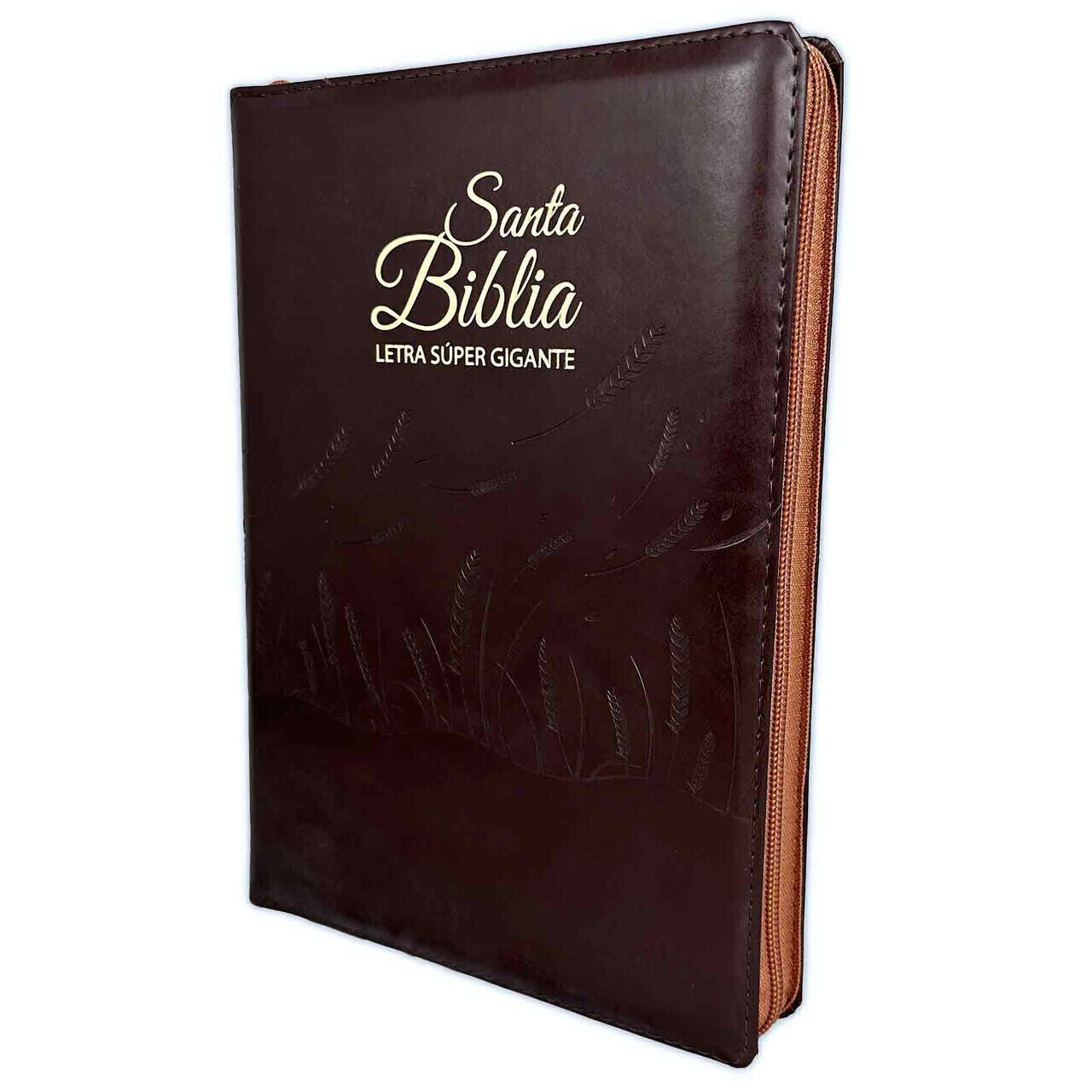 Biblia Letra Súper Gigante 19 puntos RV1960 imit. piel marrón con índice