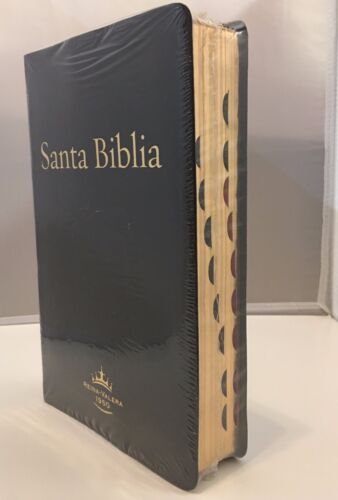 Biblia Letra Gigante RVR 1960, Piel Fabricada Negra