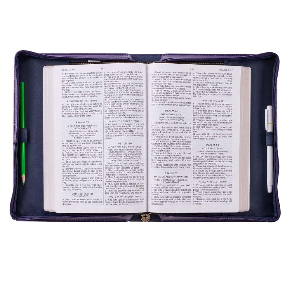 I Know The Plans Bible Cover, Purple, Medium