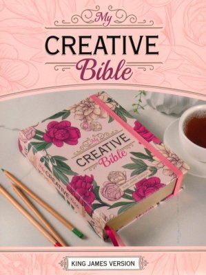 KJV My Creative Bible--soft leather-look, pink floral