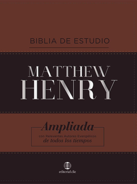 RVR, Biblia de Estudio Matthew Henry, Leathersoft, Clásica, Interior a dos colores, con Índice (Spanish Edition)