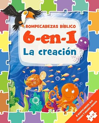 6 En 1 Biblia de Niños Rcb: La Creación