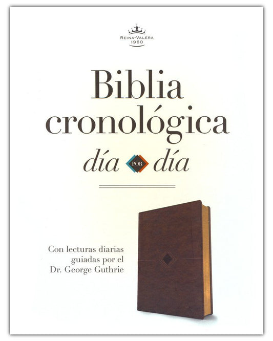 Biblia Cronologica Dia por Dia RVR 1960, Marron Simil