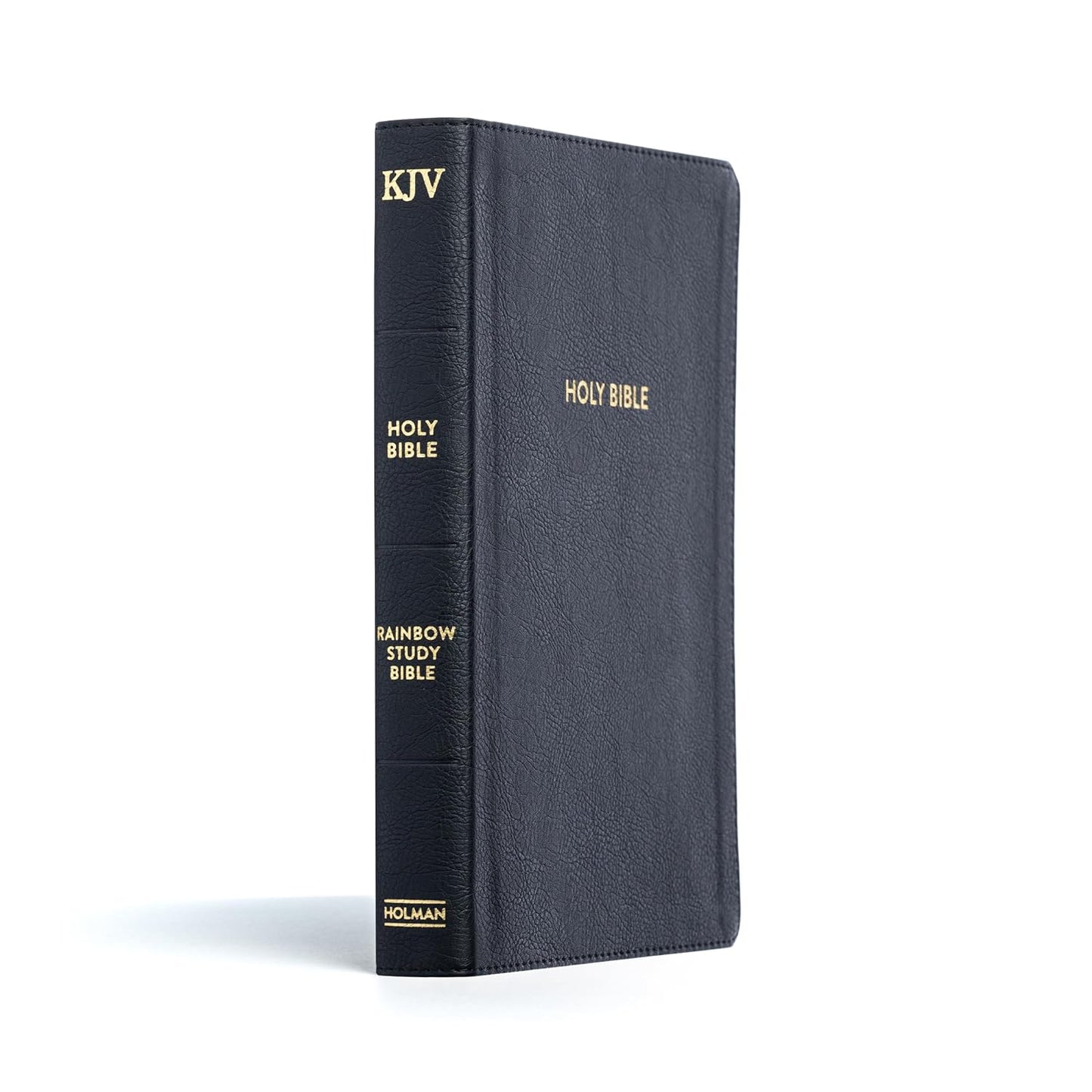 KJV Rainbow Study Bible, Black LeatherTouch, Indexed