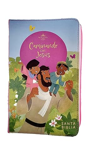 Biblia Para Niños Reina Valera 1960 Con Cierre color Rosado