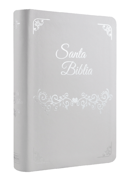 Santa Biblia RVR60 - letra super-gigante semi cuero, blanco