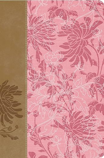 RVR60, Biblia de Estudio para la Mujer, Leathersoft, Rosado floral