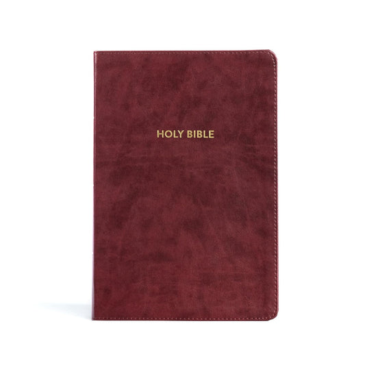 KJV Rainbow Study Bible, Burgundy LeatherTouch, Indexed, Black Letter, Pure Cambridge Text, Color Coded, Bible Study Helps, Reading Plans, Full-Color Maps, Easy to Read Bible MCM Type